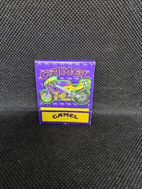 Vintage Camel Joe 1994 ' Camel Joe Yellow Purple Sports Bike r Match Books (3)